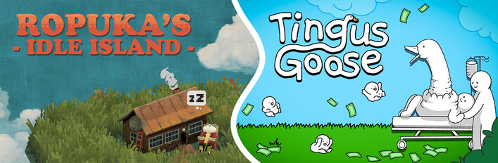🪿 Tingus Goose × Ropuka's Idle Island 🐸🏝️
