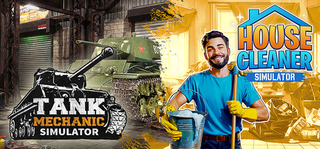 House Cleaner Simulator + Tank Mechanic Simulator